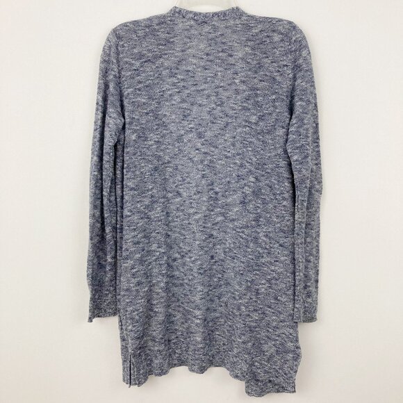 Marine Layer Nantucket Cardigan Navy Heather Size S Cotton Marled Lightweight - Picture 3 of 10